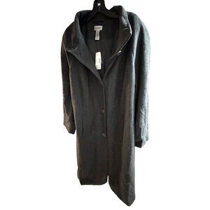 Catherines Womens‎ Dark Gray Coat 2X Wool Blend With Tags
